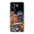 Дизайнерский силиконовый чехол для Tecno Camon 20 Roblox Роблокс
