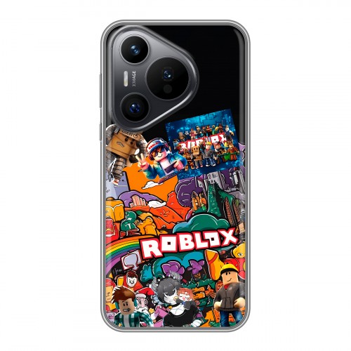 Дизайнерский силиконовый чехол для Huawei Pura 70 Roblox Роблокс