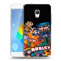 Дизайнерский пластиковый чехол для  Meizu MX3 Roblox Роблокс