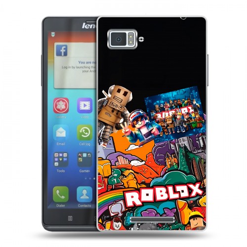 Дизайнерский пластиковый чехол для Lenovo Vibe Z Roblox Роблокс