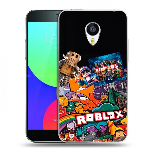 Дизайнерский пластиковый чехол для Meizu MX4 Roblox Роблокс