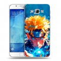 Дизайнерский пластиковый чехол для Samsung Galaxy A8 Аниме Наруто Naruto