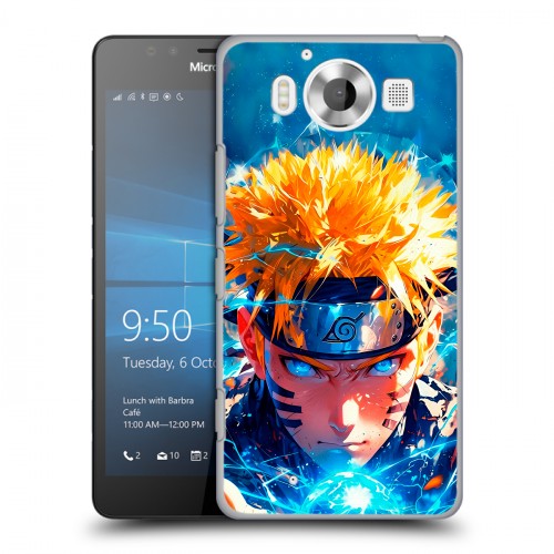 Дизайнерский пластиковый чехол для Microsoft Lumia 950 Аниме Наруто Naruto