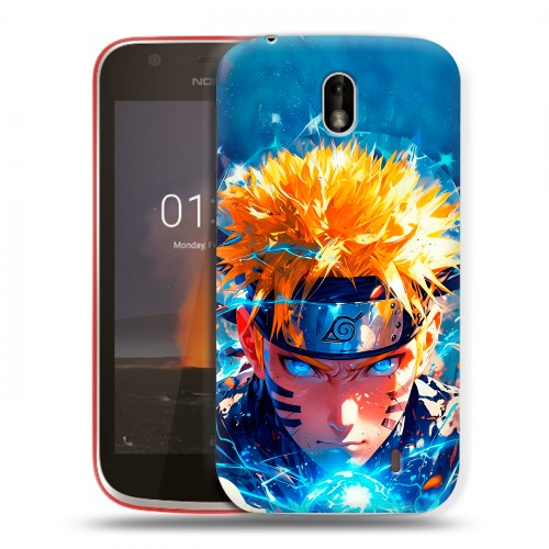 Дизайнерский пластиковый чехол для Nokia 1 Аниме Наруто Naruto