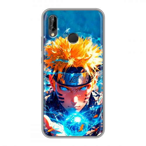 Дизайнерский силиконовый чехол для Huawei P20 Lite Аниме Наруто Naruto