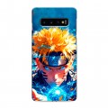 Дизайнерский силиконовый с усиленными углами чехол для Samsung Galaxy S10 Аниме Наруто Naruto