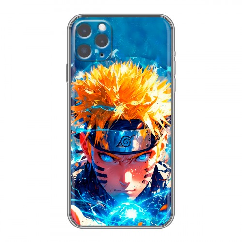 Дизайнерский силиконовый чехол для Iphone 11 Pro Аниме Наруто Naruto