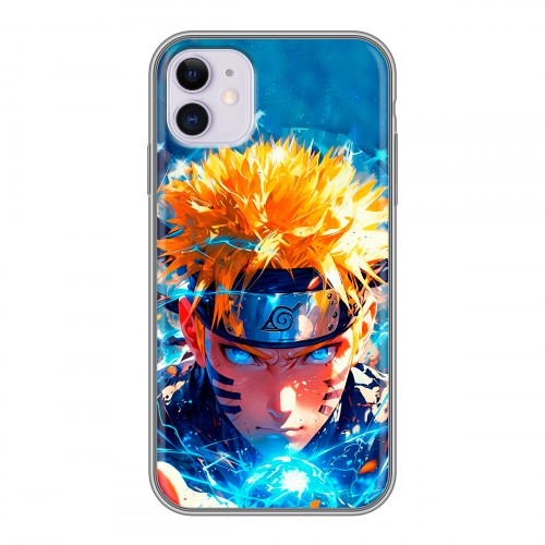 Дизайнерский силиконовый чехол для Iphone 11 Аниме Наруто Naruto