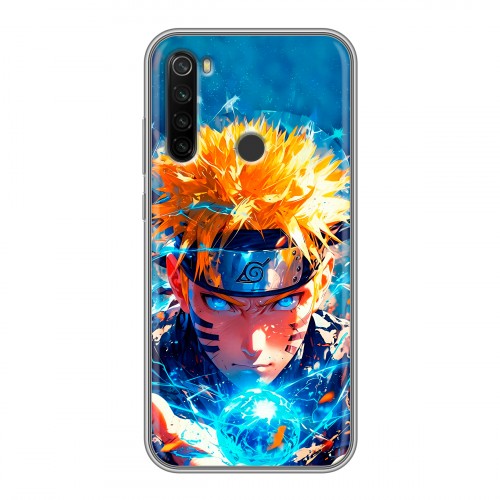 Дизайнерский силиконовый с усиленными углами чехол для Xiaomi RedMi Note 8T Аниме Наруто Naruto