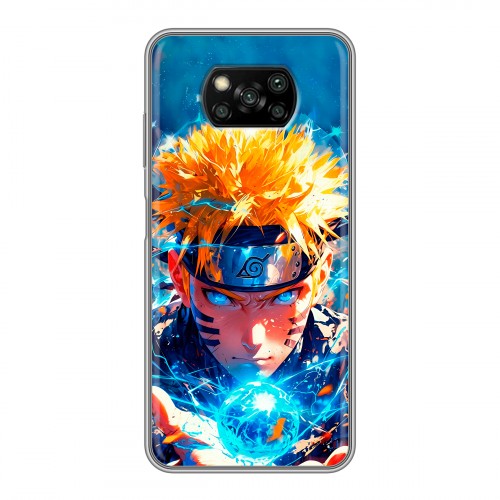 Дизайнерский пластиковый чехол для Xiaomi Poco X3 Аниме Наруто Naruto