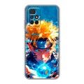 Дизайнерский силиконовый с усиленными углами чехол для Xiaomi Redmi 10 Аниме Наруто Naruto