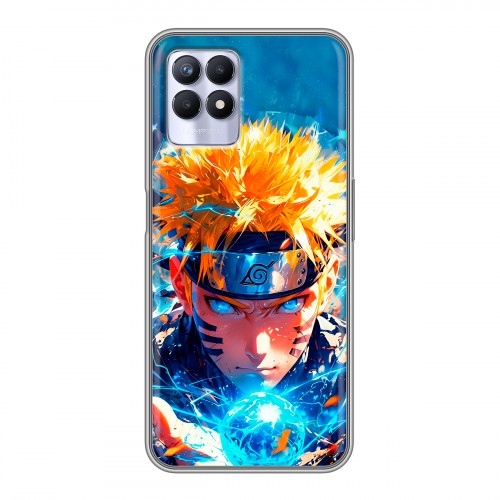 Дизайнерский силиконовый чехол для Realme 8i Аниме Наруто Naruto