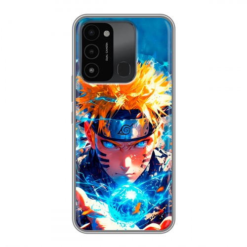 Дизайнерский силиконовый с усиленными углами чехол для Tecno Spark Go 2022 Аниме Наруто Naruto