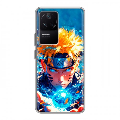 Дизайнерский силиконовый чехол для Xiaomi Poco F4 Аниме Наруто Naruto