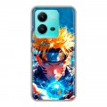Дизайнерский силиконовый чехол для Vivo V25 Аниме Наруто Naruto
