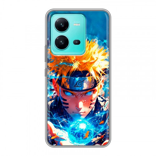 Дизайнерский силиконовый чехол для Vivo V25 Аниме Наруто Naruto