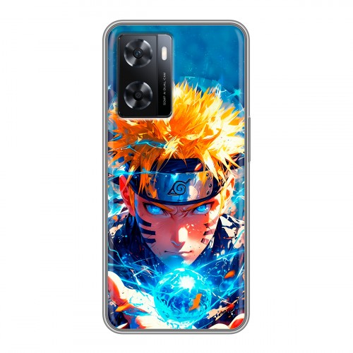Дизайнерский силиконовый чехол для OPPO A57s Аниме Наруто Naruto
