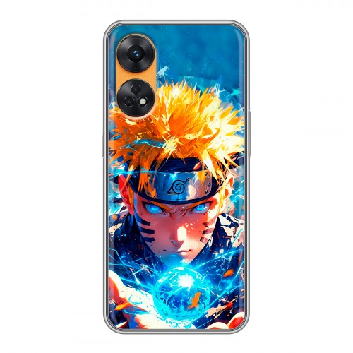 Дизайнерский силиконовый чехол для OPPO Reno8 T Аниме Наруто Naruto