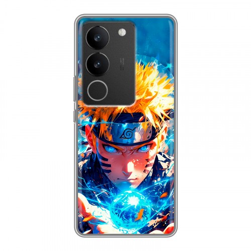 Дизайнерский силиконовый с усиленными углами чехол для Vivo V29 Аниме Наруто Naruto