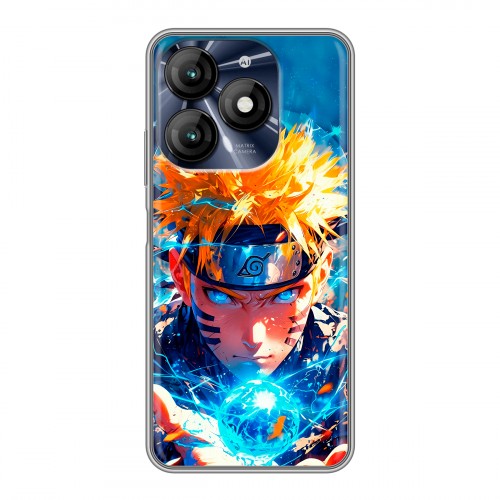 Дизайнерский силиконовый чехол для Itel A70 Аниме Наруто Naruto
