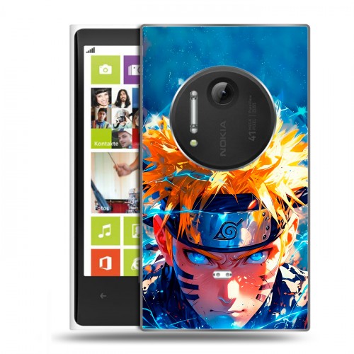 Дизайнерский силиконовый чехол для Nokia Lumia 1020 Аниме Наруто Naruto
