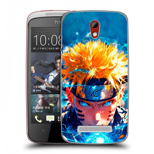 Дизайнерский пластиковый чехол для HTC Desire 500 Аниме Наруто Naruto
