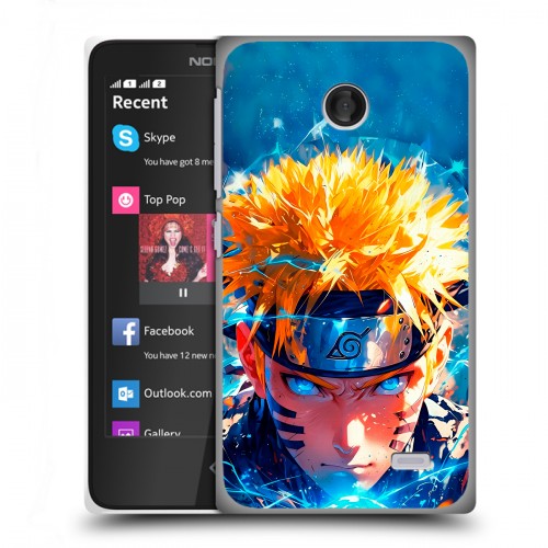 Дизайнерский пластиковый чехол для Nokia X Аниме Наруто Naruto