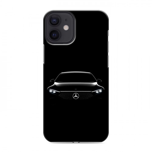 Дизайнерский силиконовый с усиленными углами чехол для Iphone 12 Mini Mercedes Мерседес