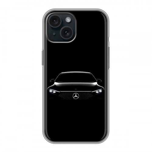 Дизайнерский силиконовый чехол для Iphone 15 Mercedes Мерседес