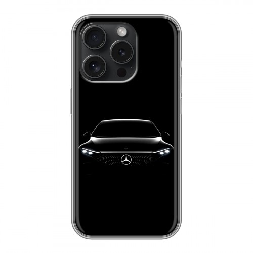 Дизайнерский силиконовый чехол для Iphone 15 Pro Mercedes Мерседес