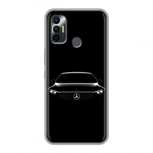 Дизайнерский силиконовый чехол для Tecno Spark 7 Mercedes Мерседес