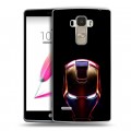 Дизайнерский пластиковый чехол для LG G4 Stylus IronMan Железный человек