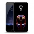 Дизайнерский пластиковый чехол для Meizu Pro 5 IronMan Железный человек