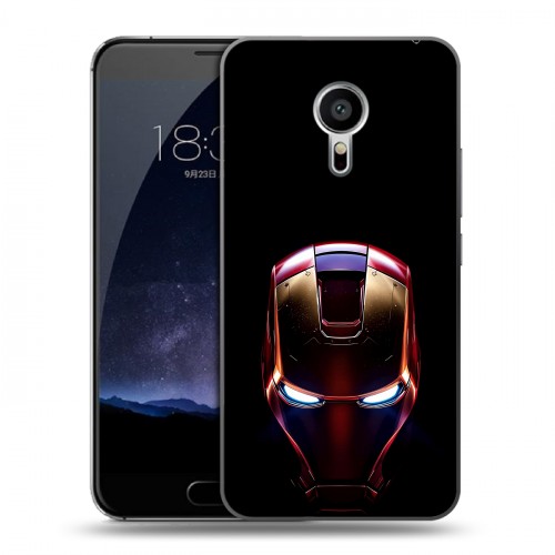 Дизайнерский пластиковый чехол для Meizu Pro 5 IronMan Железный человек