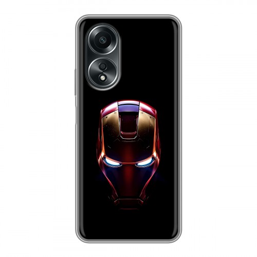 Дизайнерский силиконовый чехол для OPPO A58 4G IronMan Железный человек