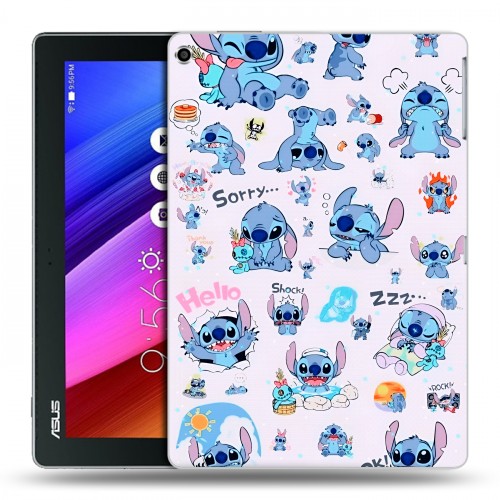 Дизайнерский силиконовый чехол для ASUS ZenPad 10 Лило и Стич