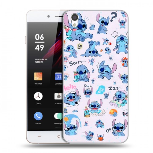 Дизайнерский пластиковый чехол для OnePlus X Лило и Стич