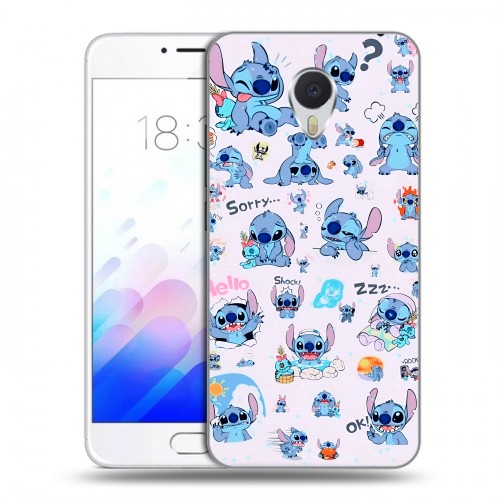 Дизайнерский пластиковый чехол для Meizu M3E Лило и Стич