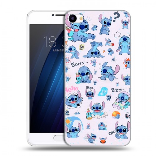 Дизайнерский пластиковый чехол для Meizu U20 Лило и Стич