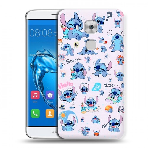 Дизайнерский пластиковый чехол для Huawei Nova Plus Лило и Стич
