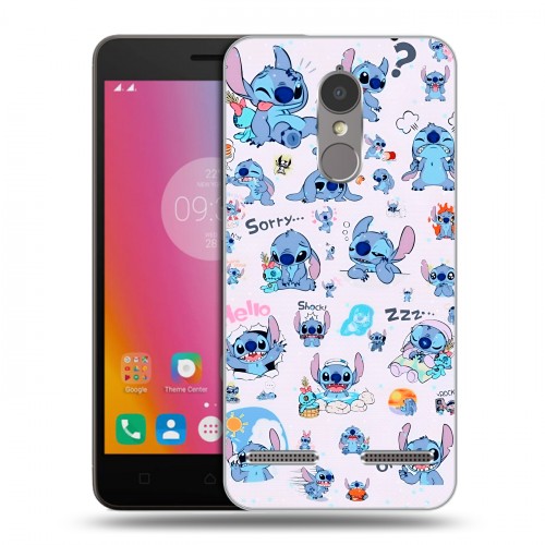 Дизайнерский пластиковый чехол для Lenovo K6 Лило и Стич