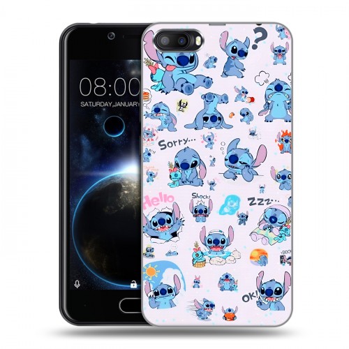 Дизайнерский пластиковый чехол для Doogee Shoot 2 Лило и Стич