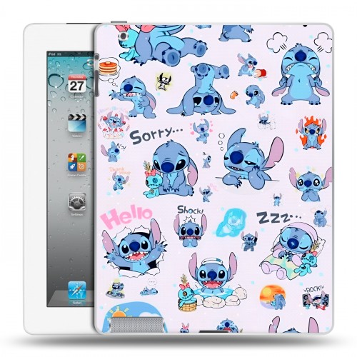 Дизайнерский пластиковый чехол для Ipad 2/3/4 Лило и Стич