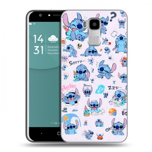 Дизайнерский пластиковый чехол для Doogee Y6 Лило и Стич