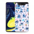 Дизайнерский пластиковый чехол для Samsung Galaxy A80 Лило и Стич