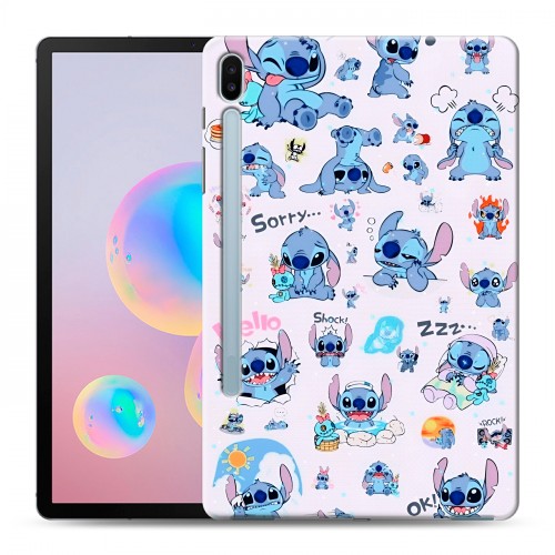 Дизайнерский силиконовый чехол для Samsung Galaxy Tab S6 Лило и Стич