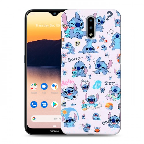 Дизайнерский силиконовый чехол для Nokia 2.3 Лило и Стич