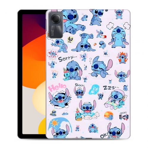 Дизайнерский силиконовый чехол для Xiaomi RedMi Pad SE Лило и Стич