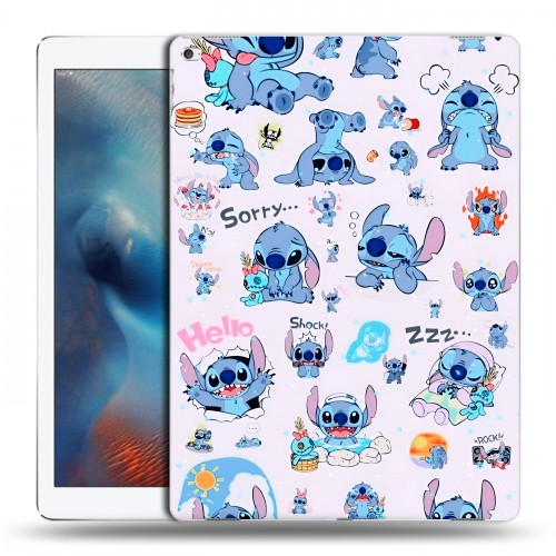 Дизайнерский пластиковый чехол для Ipad Pro Лило и Стич