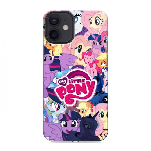 Дизайнерский силиконовый с усиленными углами чехол для Iphone 12 Mini My little pony Дружба чудо